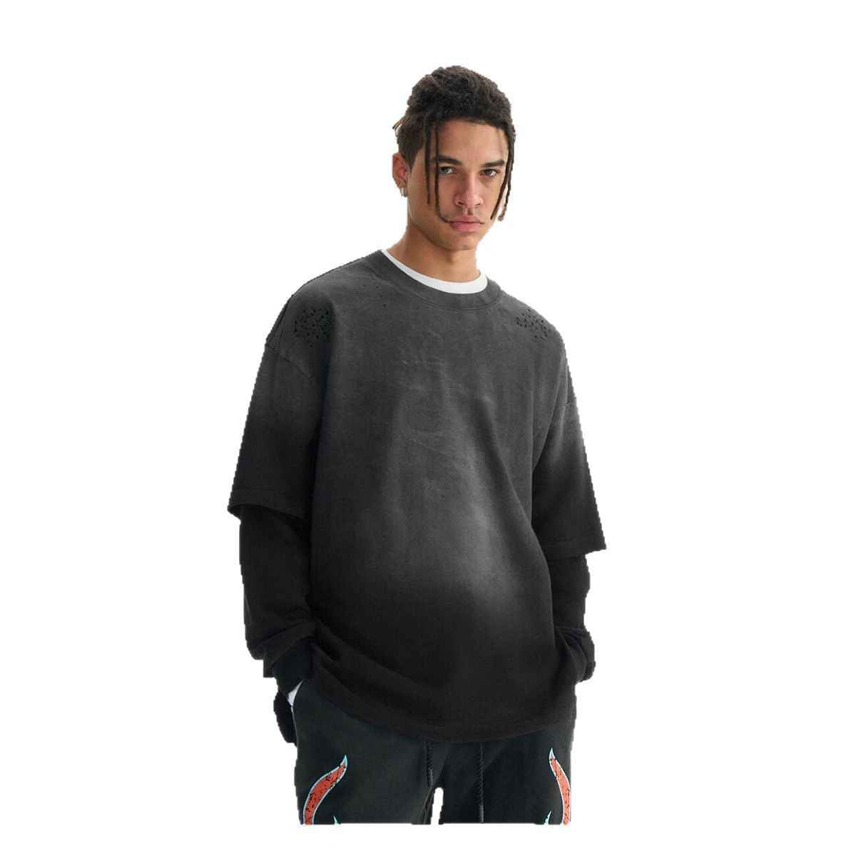 Gradient TwoPiece Long Sleeve Top