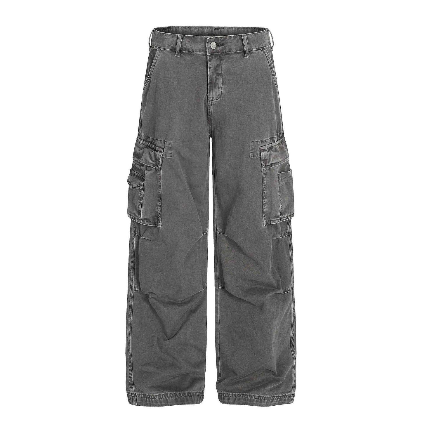 Retro Loose Fit MultiPocket Denim Cargo Jeans