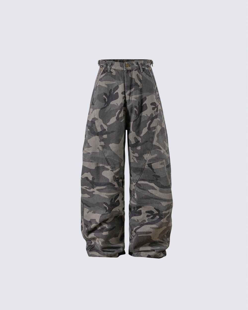 Baggy Ash Grey Camo Jeans