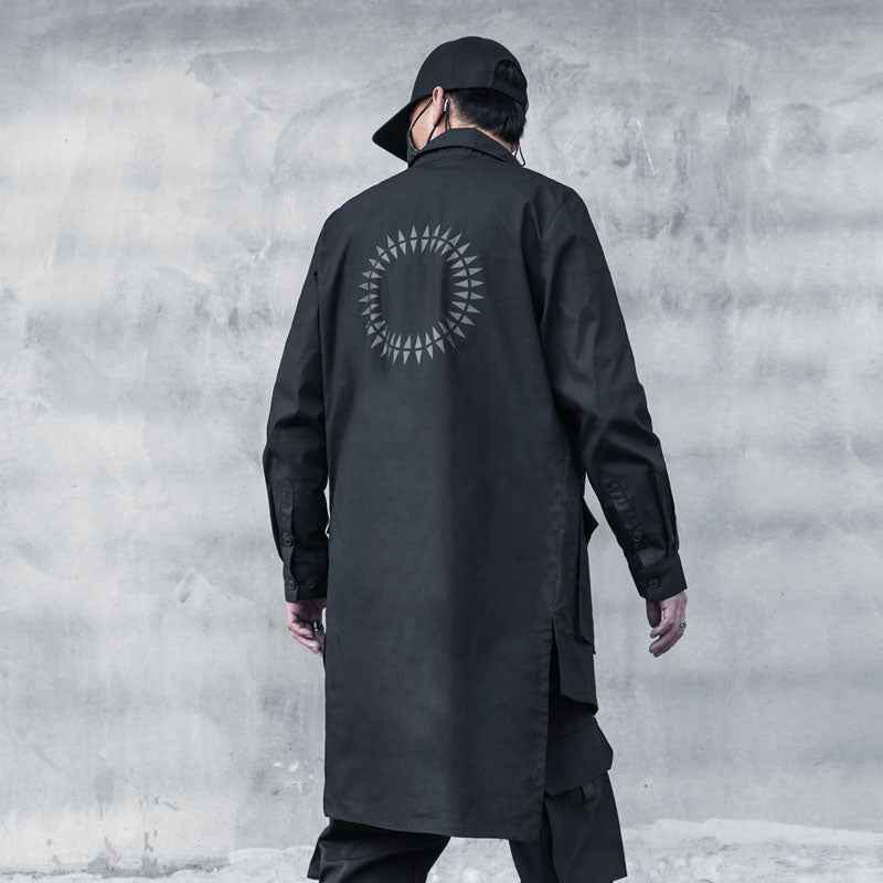 Black Long Overshirt Jacket