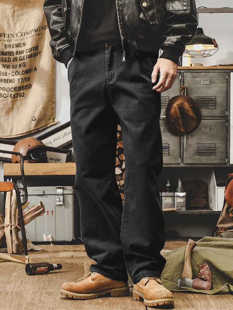 Vintage Washed Heavyweight Straight Leg Pants