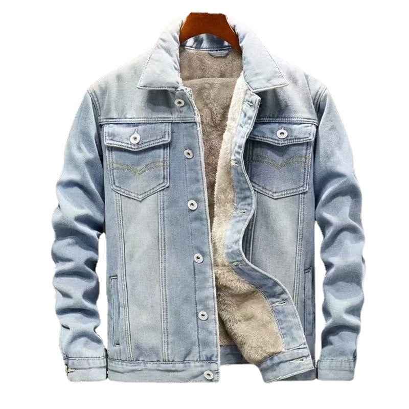Velvet Thicken Denim Jacket