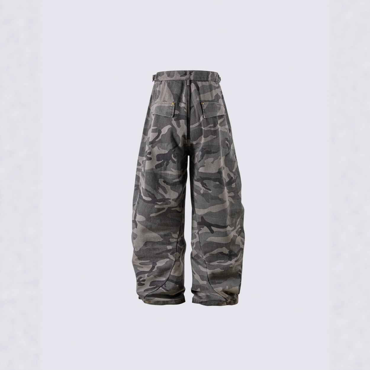 Baggy Ash Grey Camo Jeans