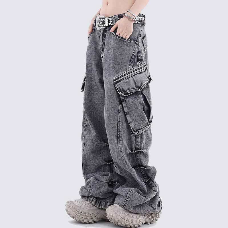 Baggy Washed Cargo Pants