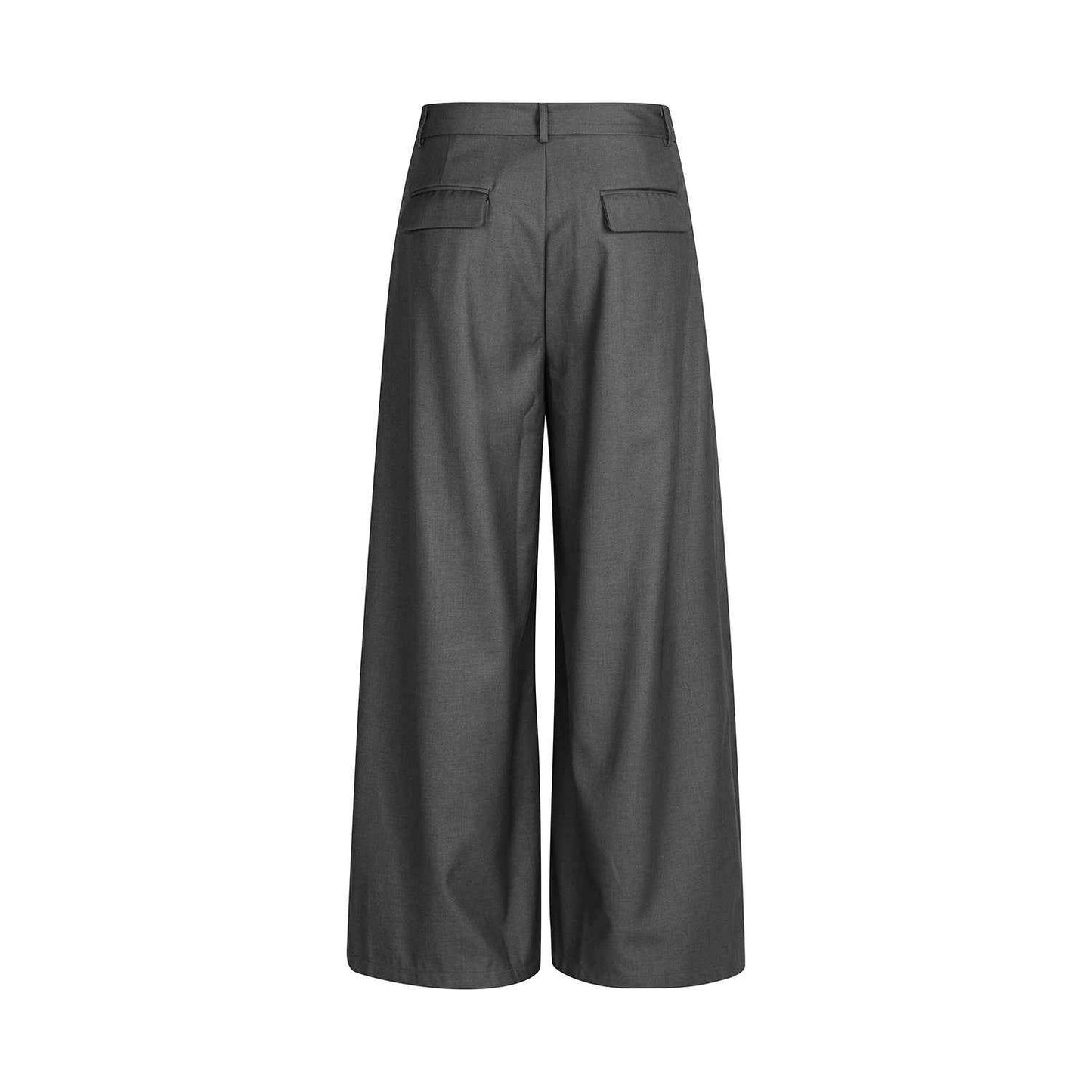 Retro Loose Pleated Deconstructed Casual Trousers