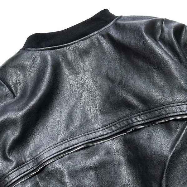 Designer Leather 'Flight' Jacket