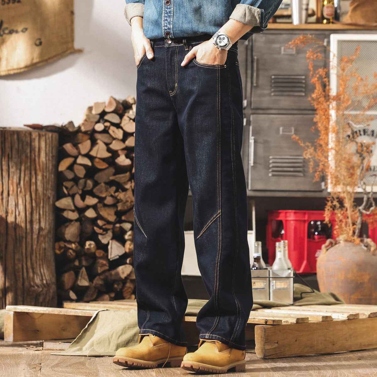 Classic Raw Denim Jeans