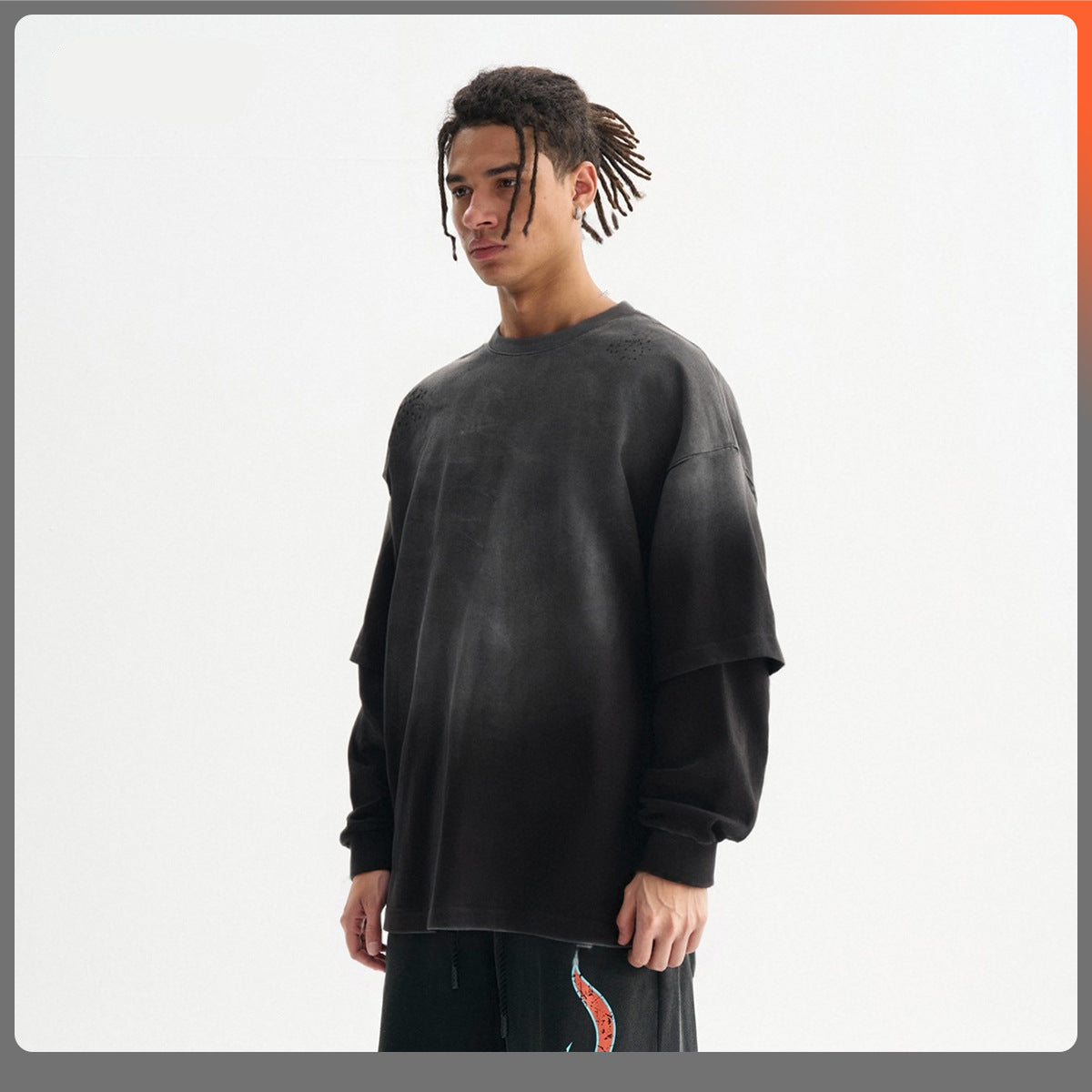 Gradient TwoPiece Long Sleeve Top
