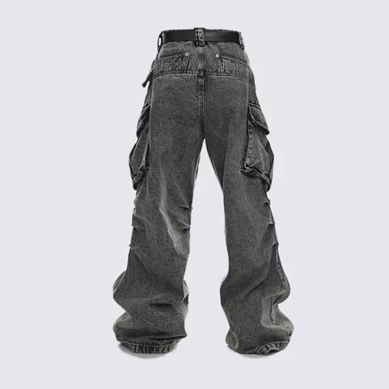 Baggy Washed Cargo Pants
