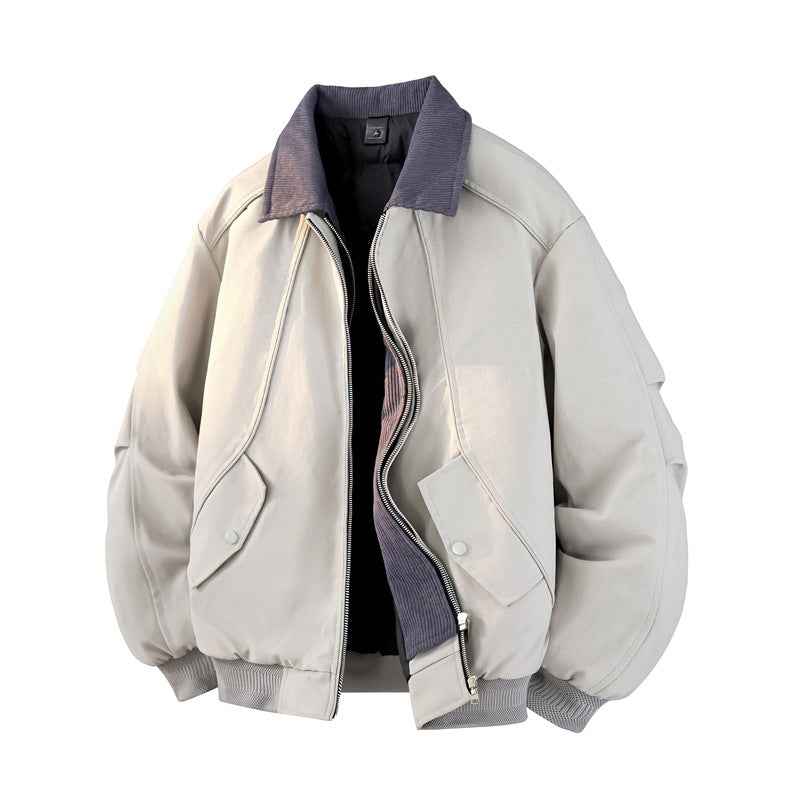 Duck Down Faux TwoPiece Casual Jacket