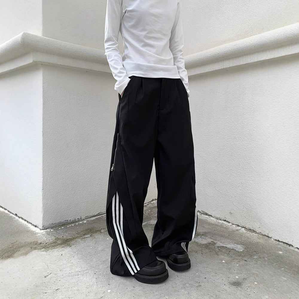 Street SP1 Relaxed Fit Stripe Wide Leg Joggers