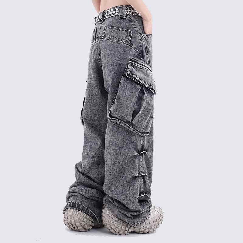 Baggy Washed Cargo Pants