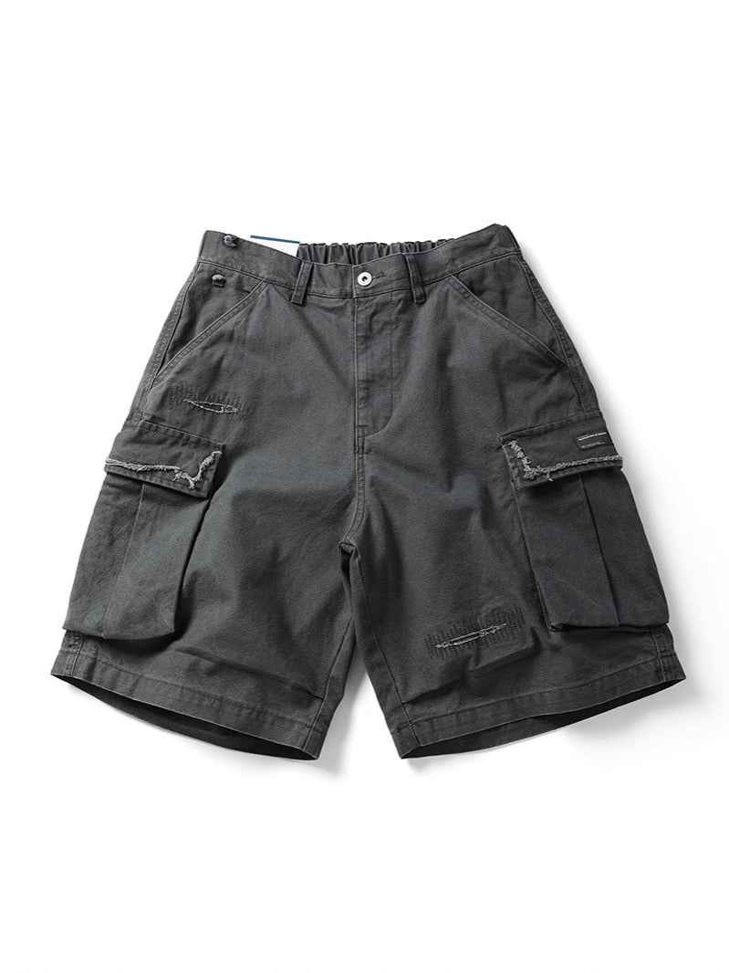 Urban Distressed Camo Shorts