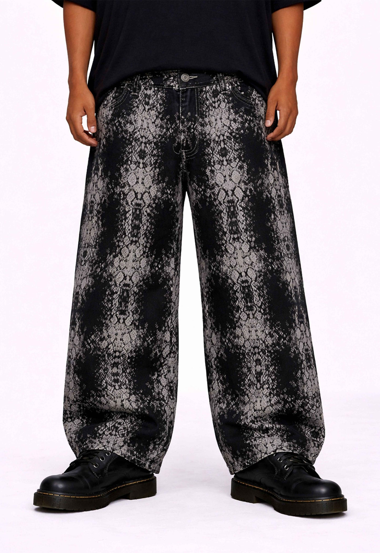 SNAKESKIN DENIM