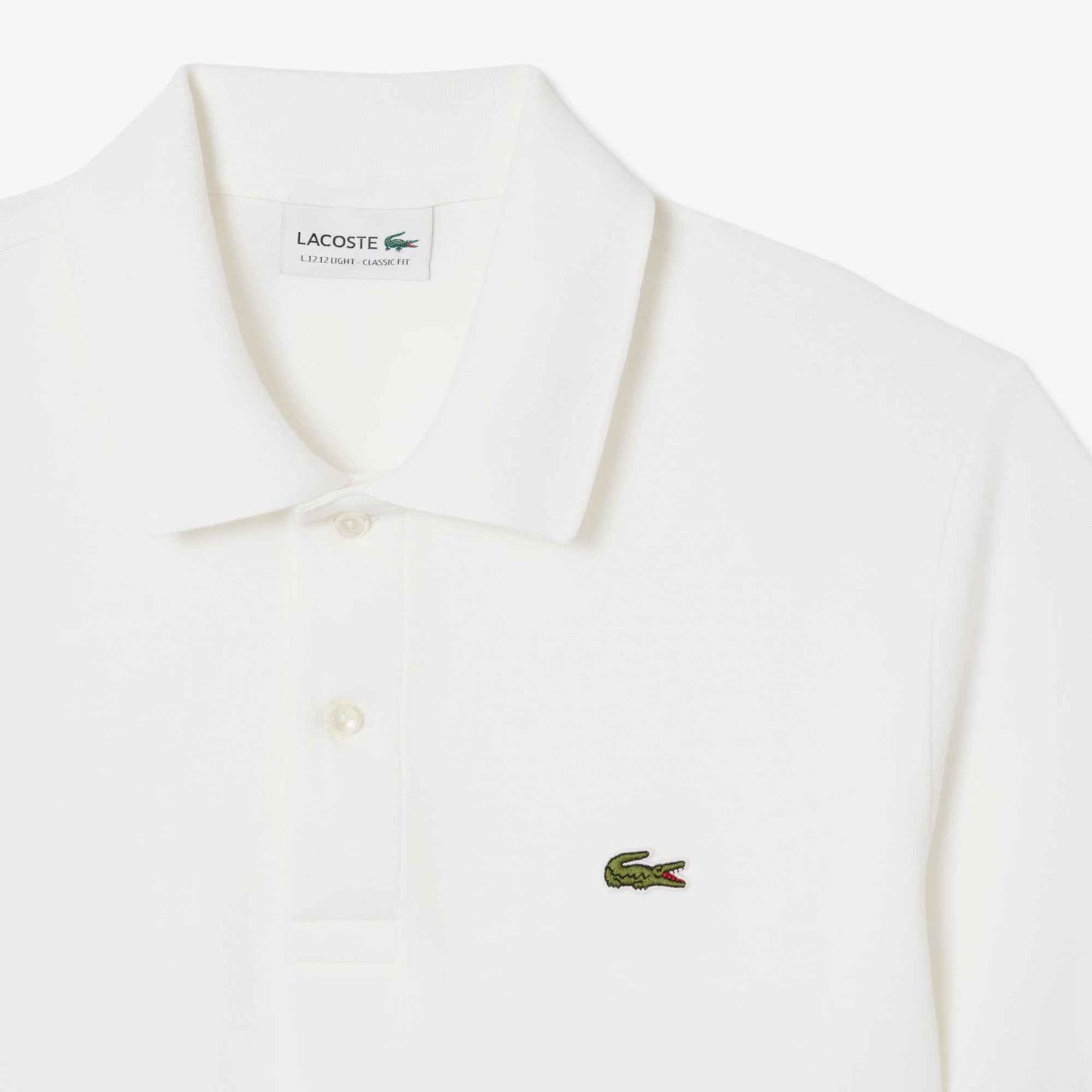 Lacoste Mens Light Pique Polo - White