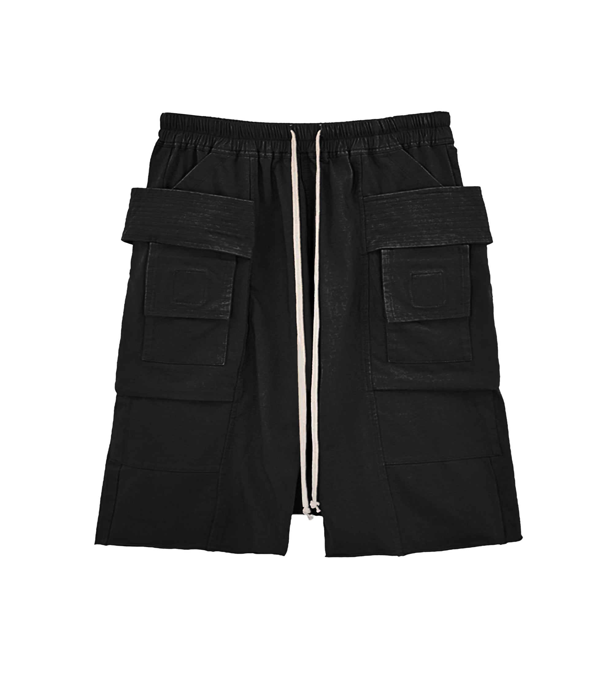 NOIR DROP-CROTCH CARGO SHORTS - JUSTLUXURY