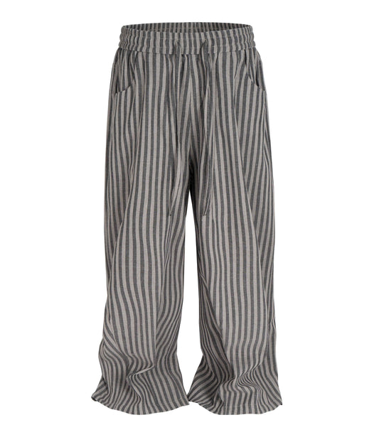 GREY STRIPED LOUNGE PANTS (UNISEX)