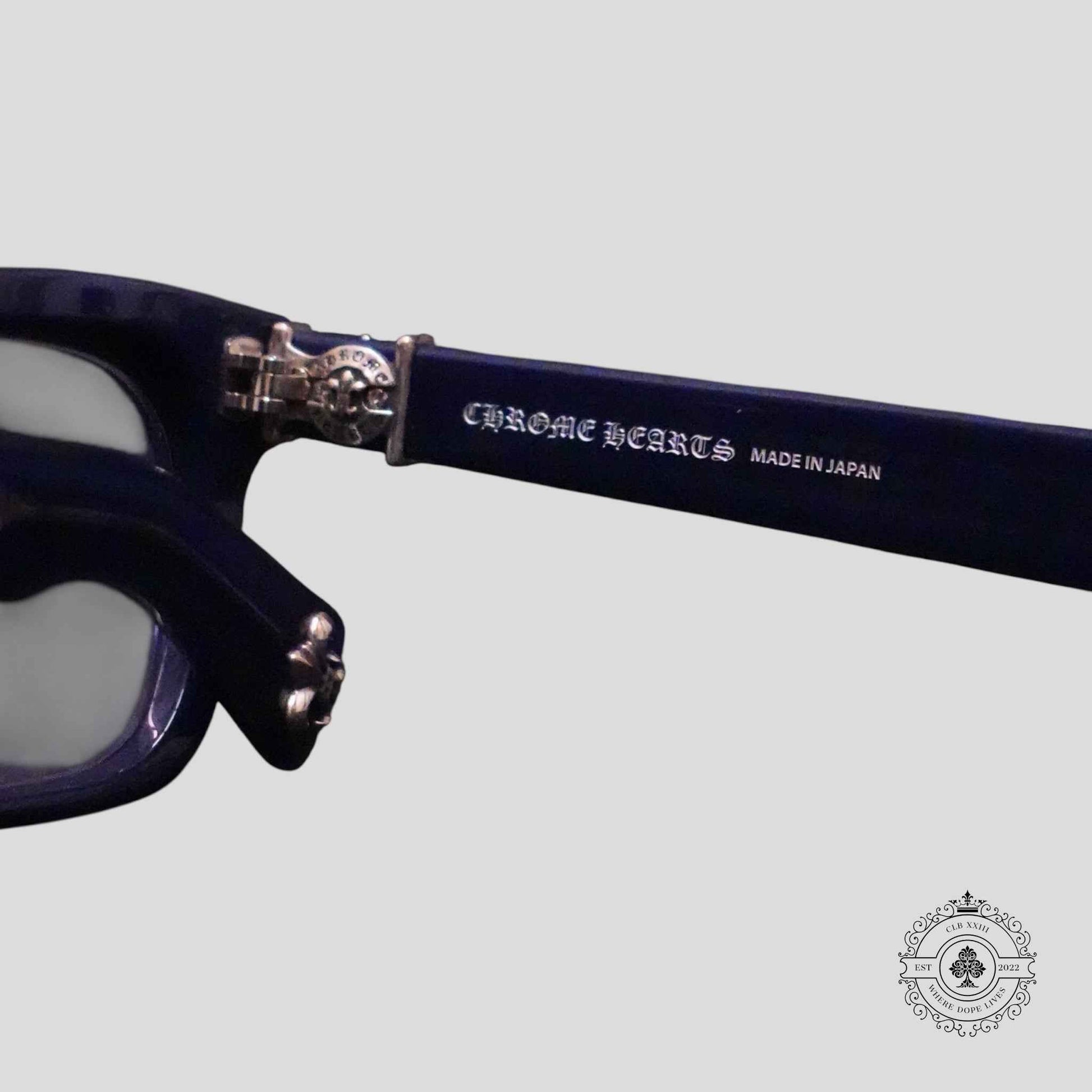 Chrome Hearts See You In Tea Sunglasses in Blue/Silver