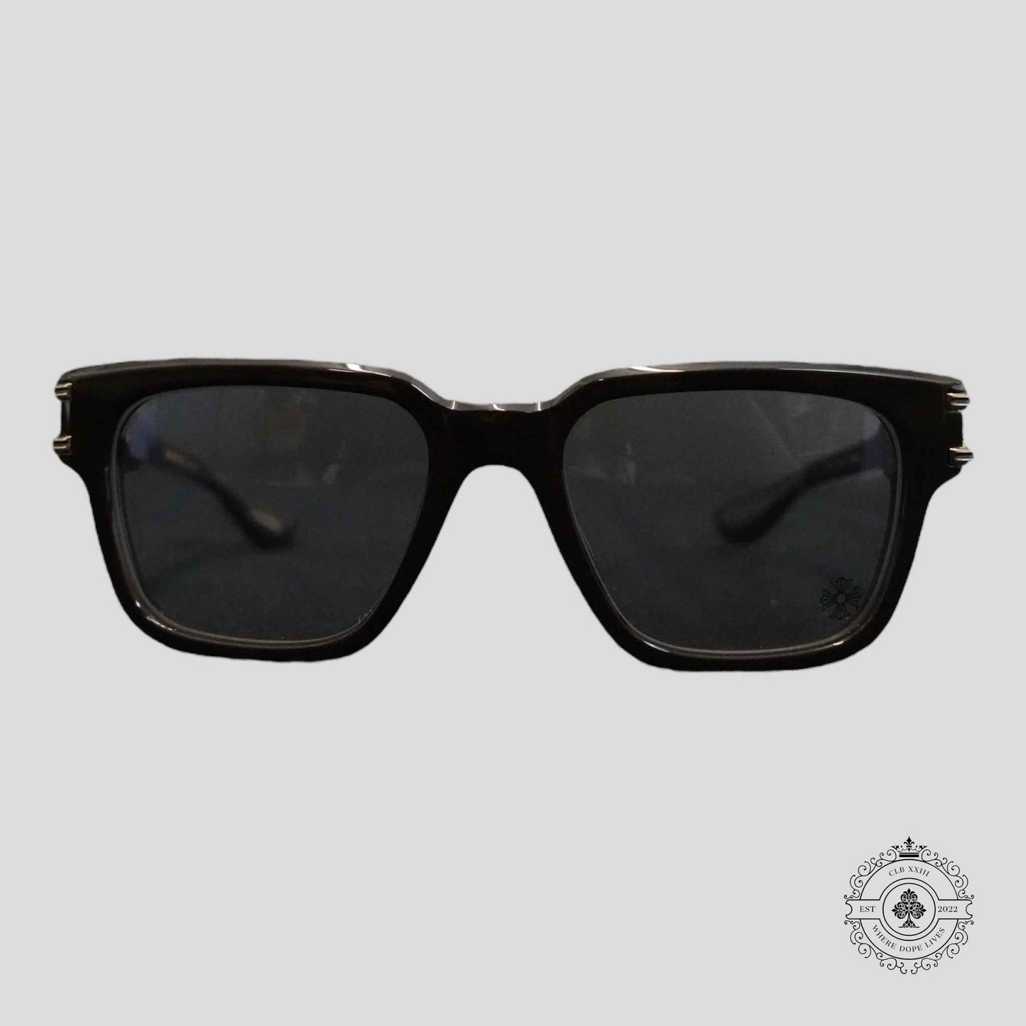 Chrome Hearts Bulge Glasses in Brown/Gold