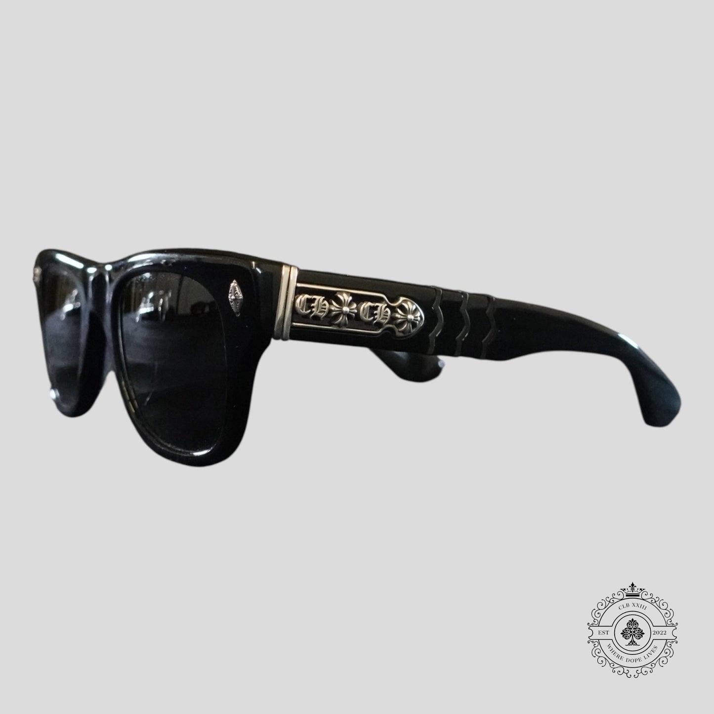 Chrome Hearts Instagasm Glasses in Black/Silver