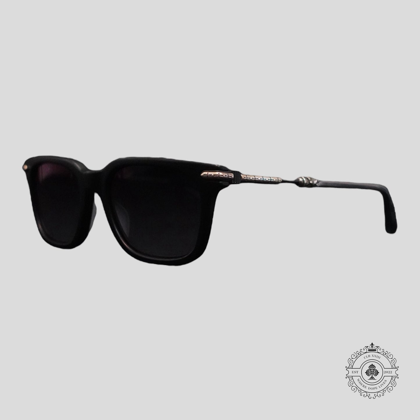 Chrome Hearts Tresticles Glasses in Matte Black/Silver