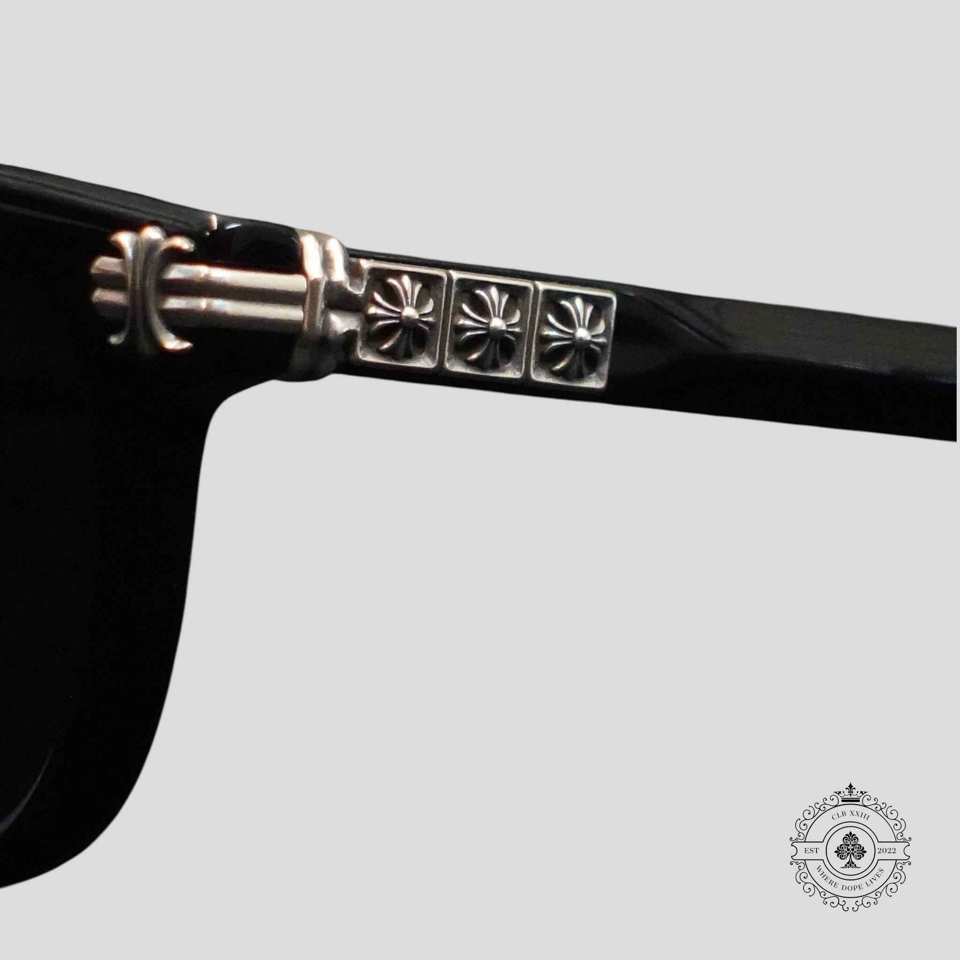 Chrome Hearts Smoke Show Glasses in Black/Silver