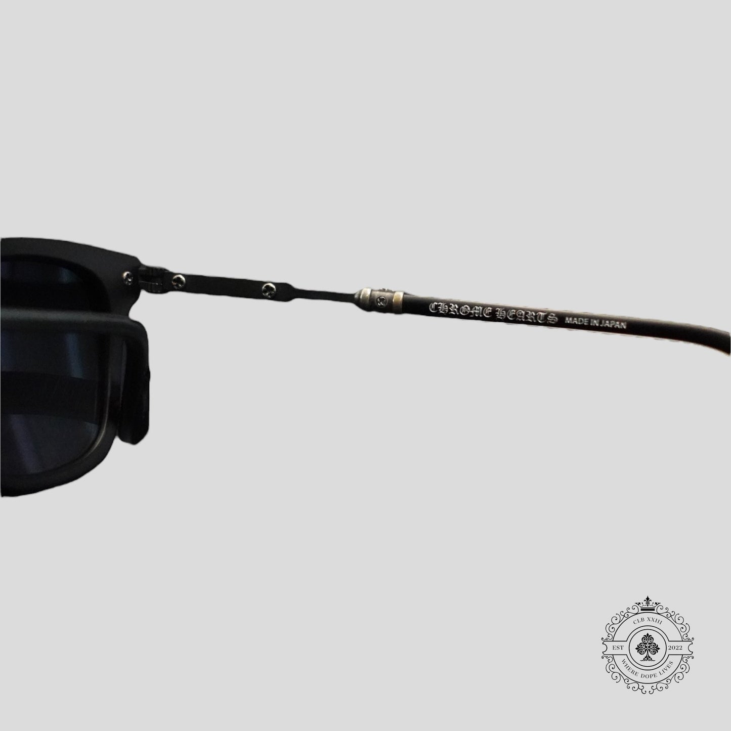 Chrome Hearts Tresticles Glasses in Matte Black/Silver