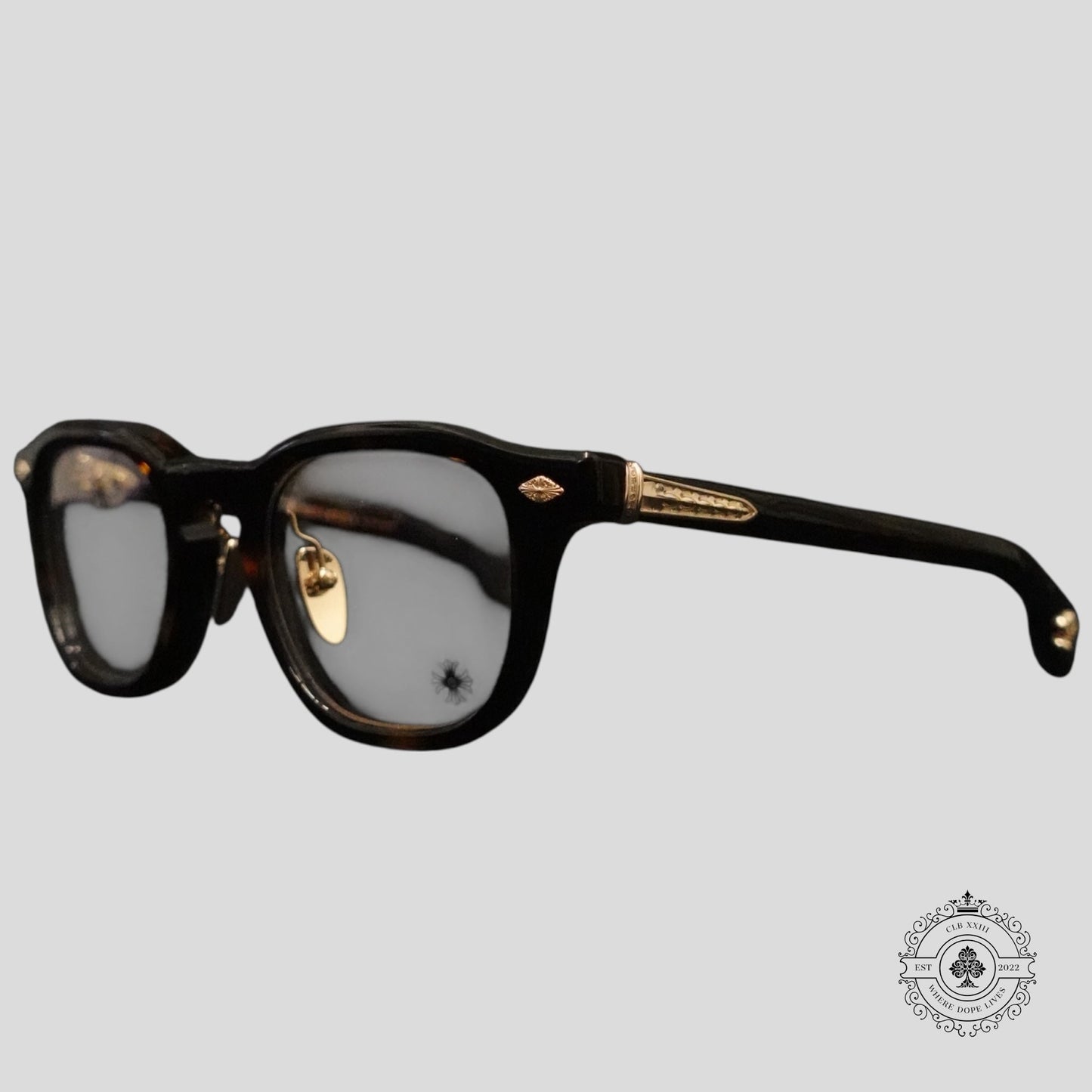 Chrome Hearts Chirp Chirp-A Sunglasses in Tortoise/Gold