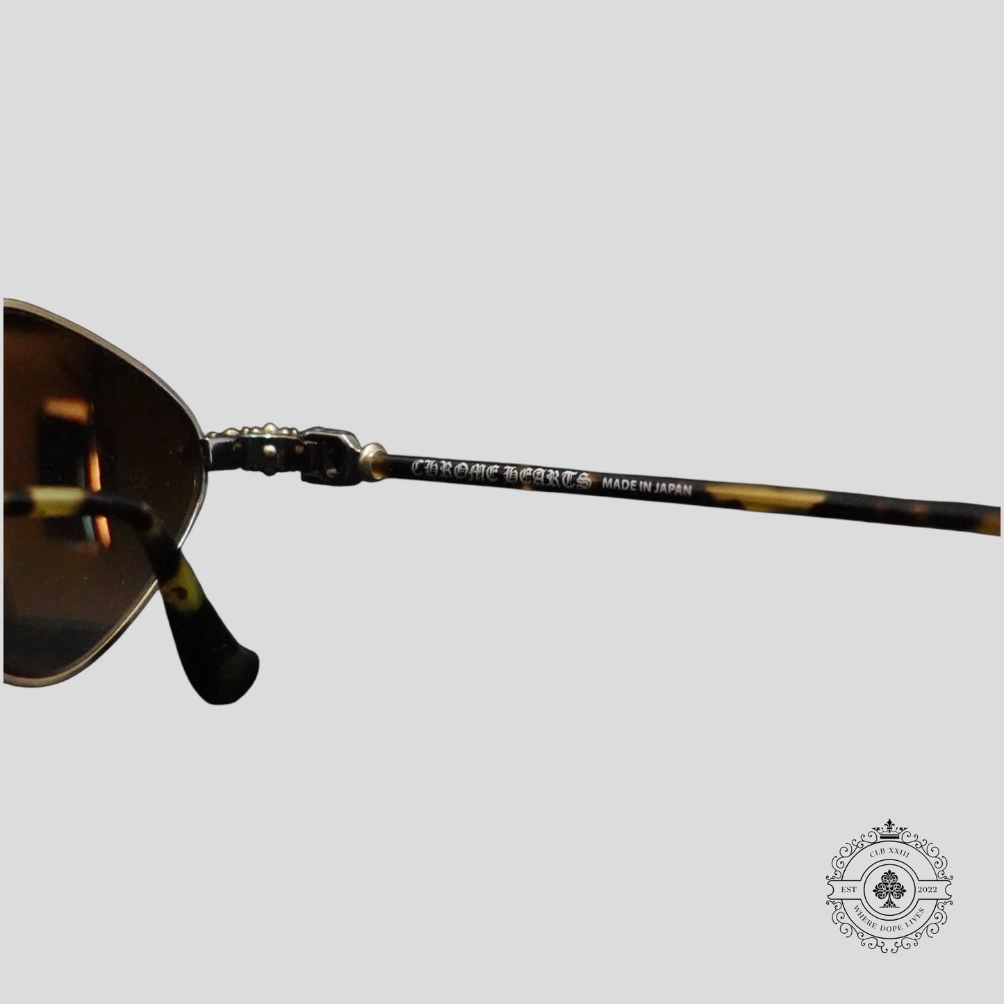 Chrome Hearts Diamond Dog Sunglasses in Tortoise