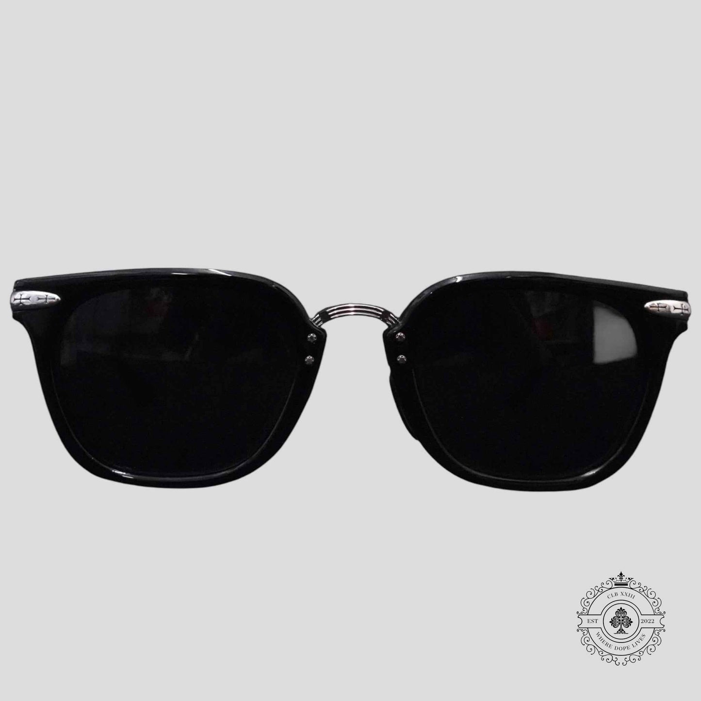 Chrome Hearts Titanasluvr Glasses in Black/Silver