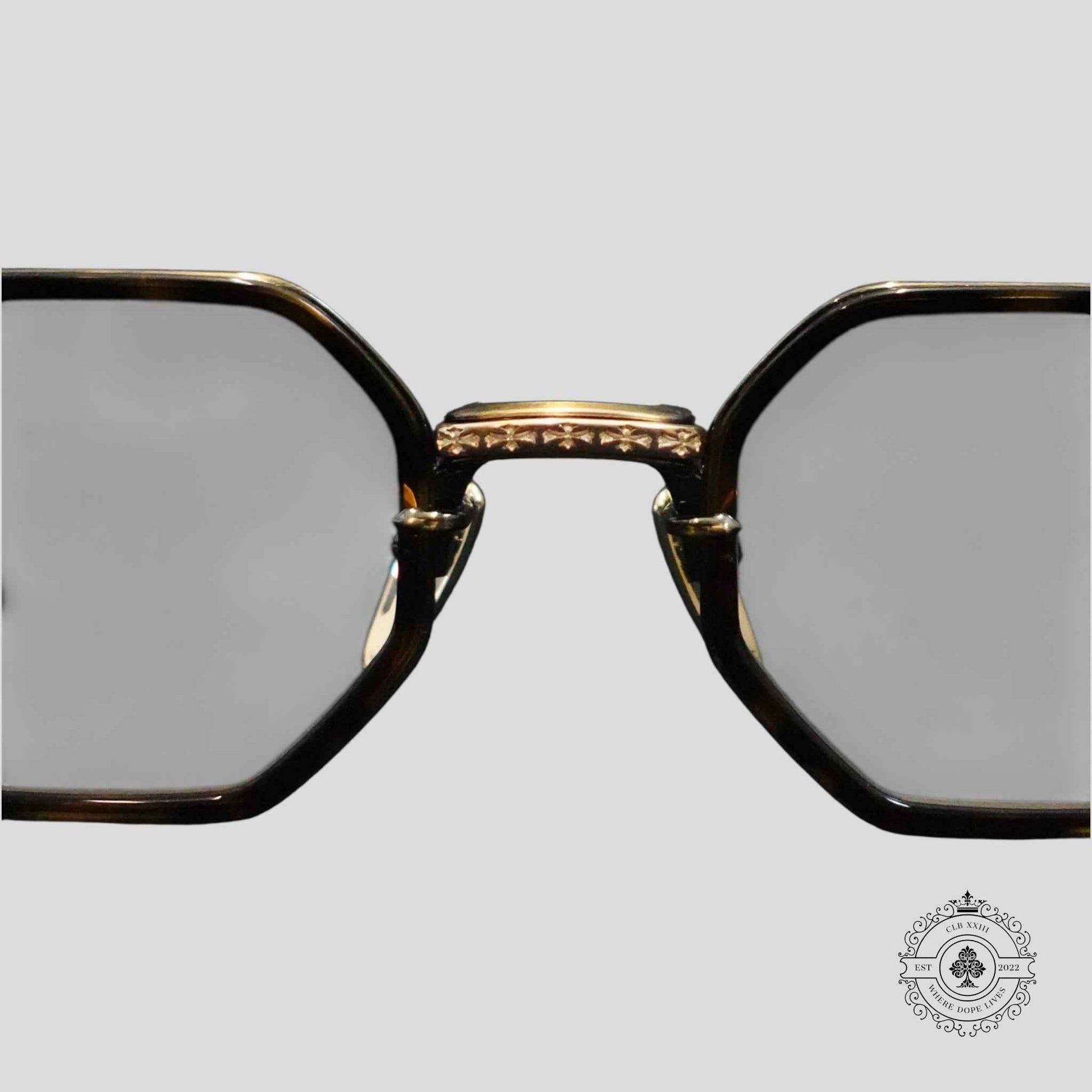Chrome Hearts Tatters Glasses in Tortoise Shell/Gold