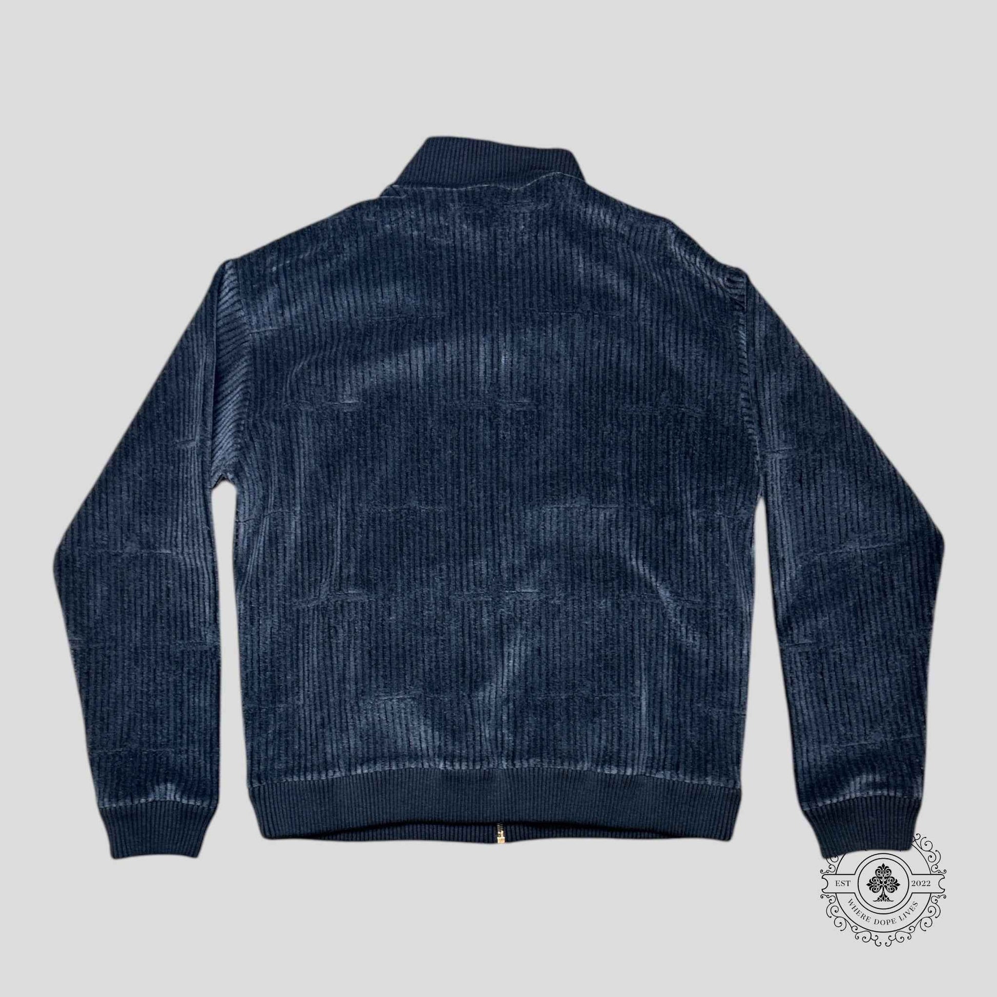 Louis Vuitton X Park Seo-Bo Velvet Tracktop in Dark Grey