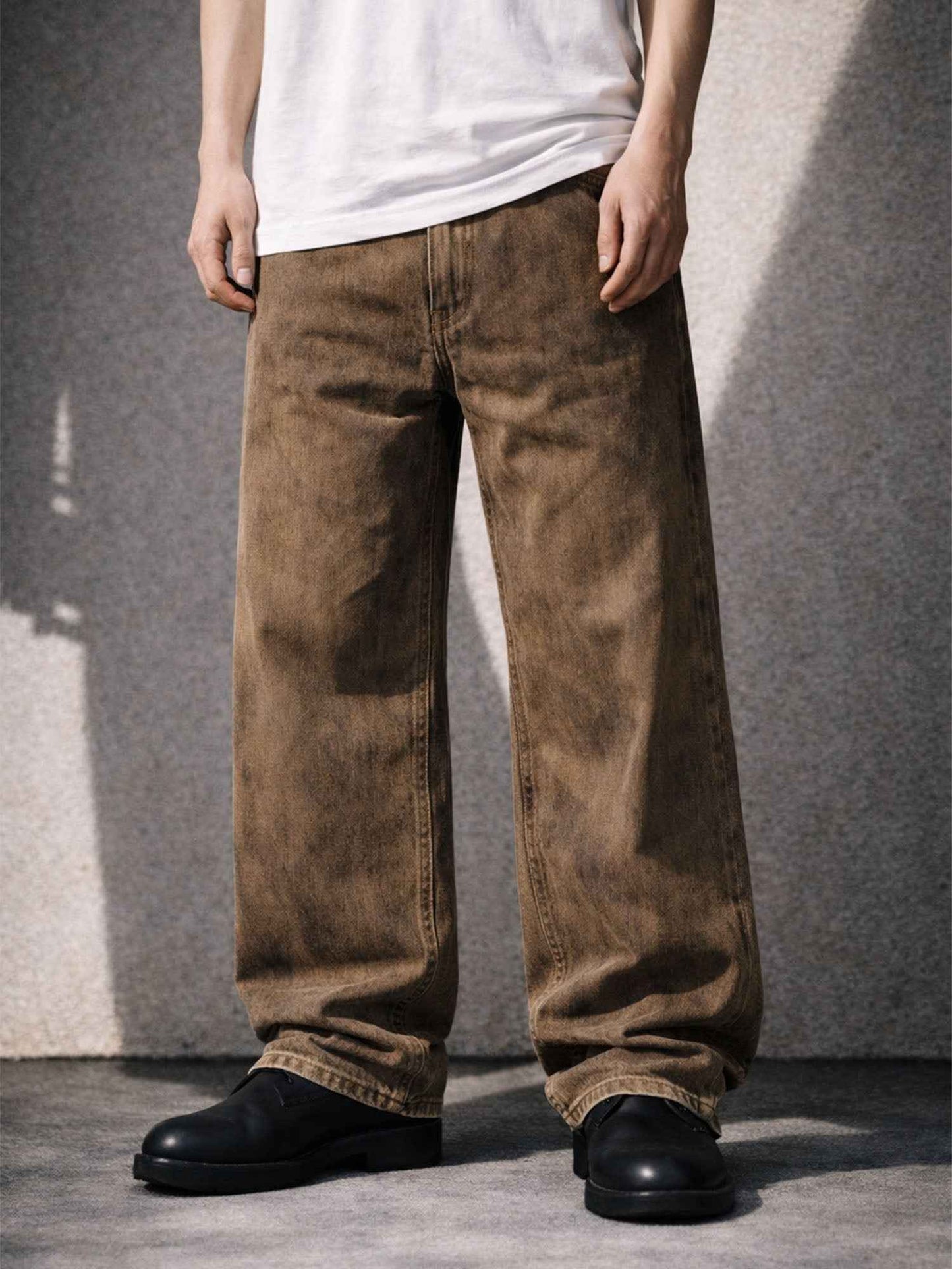 TAN RELAXED DENIM