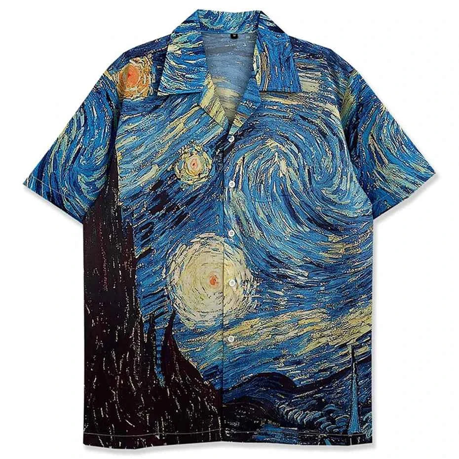 Vintage The Starry Night Graphic Shirt