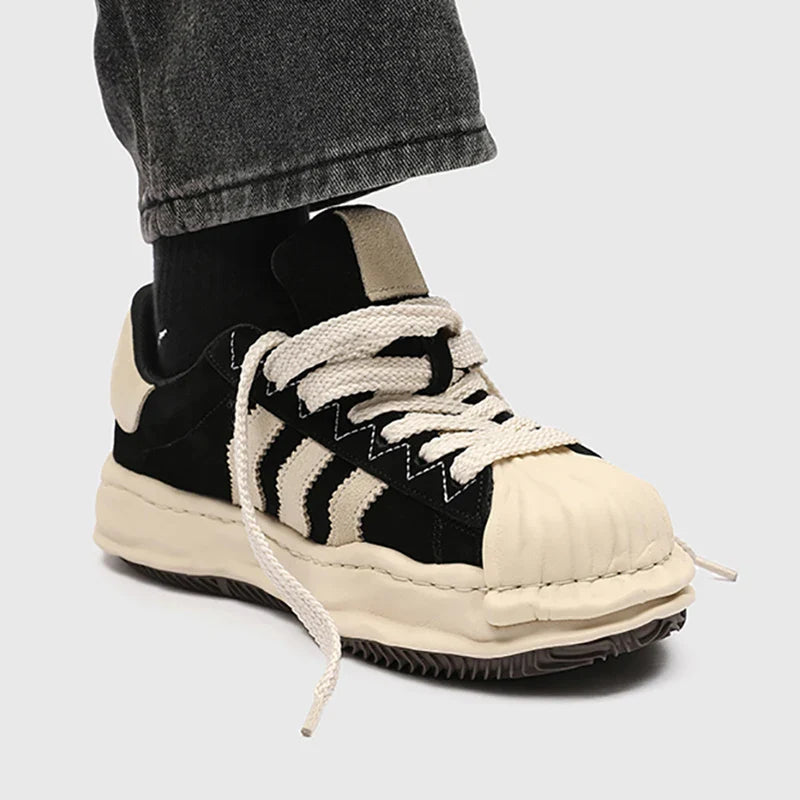 SP1 Striped Board Sneakers