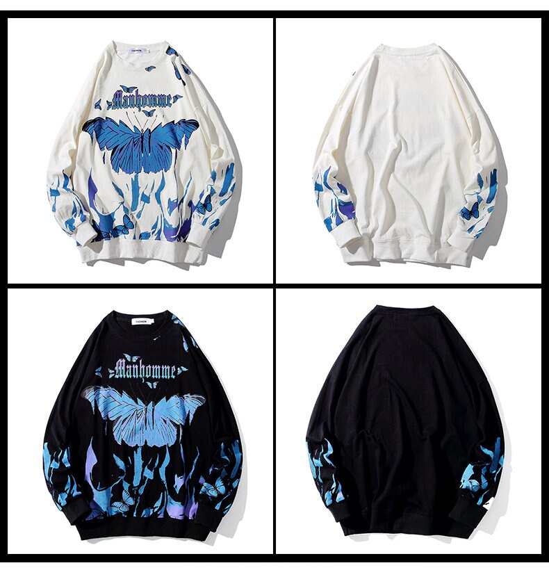 Butterfly Fire Flame Sweatshirt