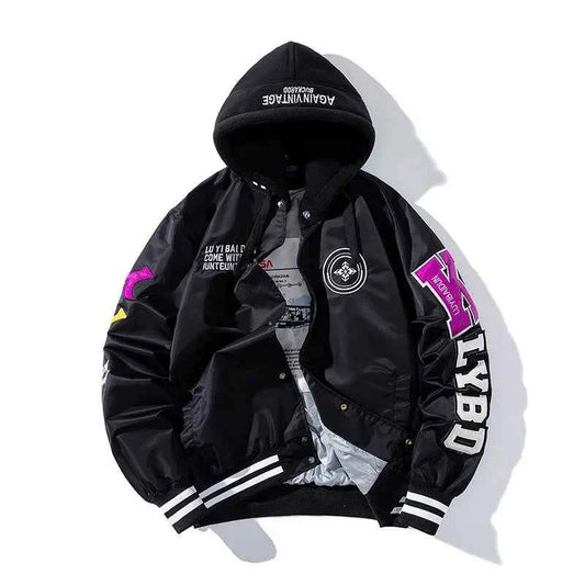K.LYBD Stripe Hooded Jacket