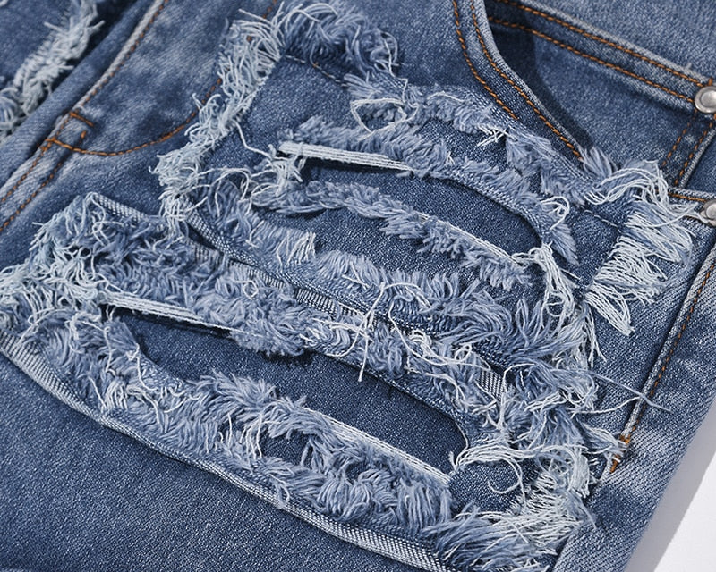 Zodiac Sea Distressed Stacked Denim