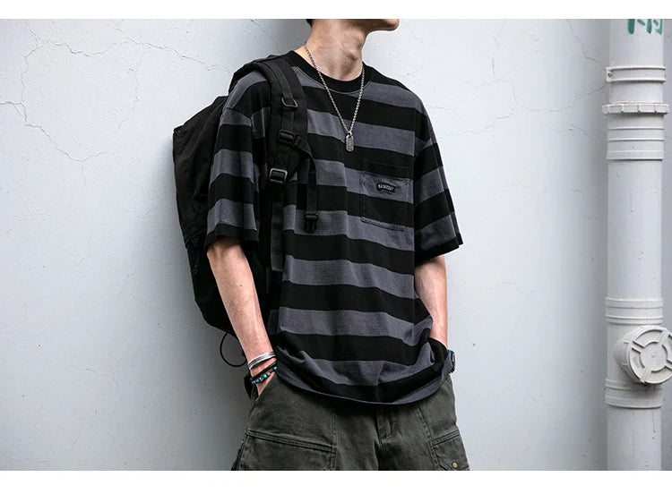 Saturday Striped Cotton T-Shirt