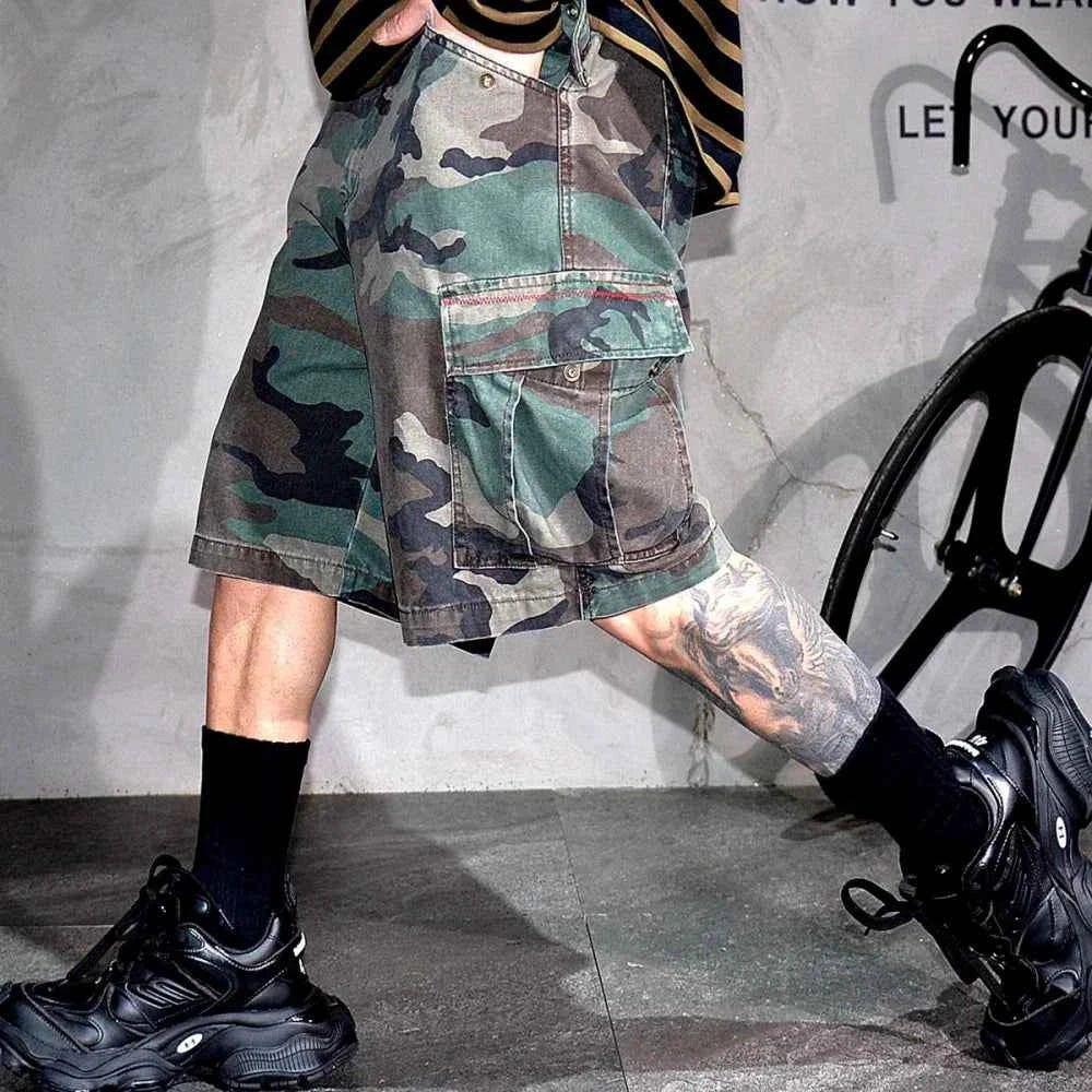 Tactical Camouflage Knee Length Shorts