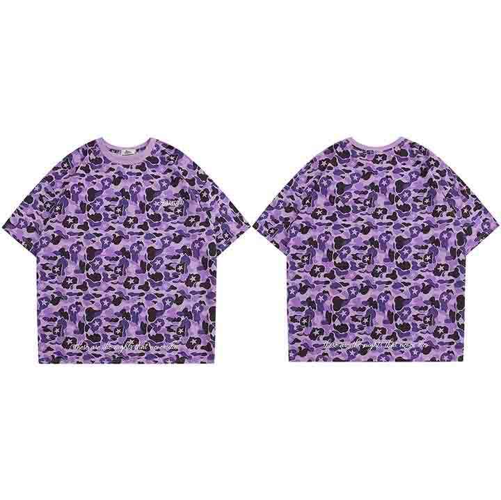 Snappy Crocodile Star Camouflage Design T-Shirt
