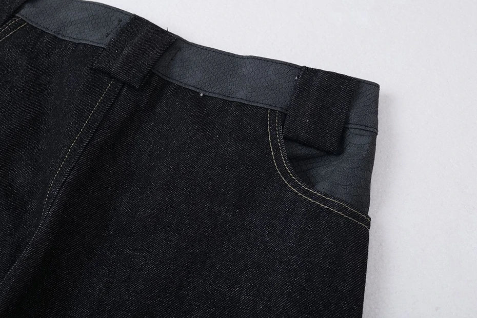Embroidery 'Arch' Baggy Jeans