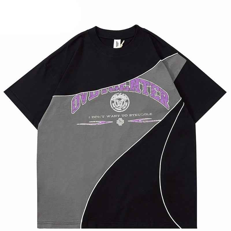 Don't Want To Struggle Patchwork T-Shirt