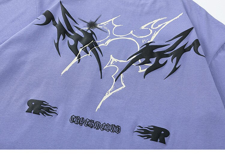 Splatter Fire Flame Texture T-Shirt
