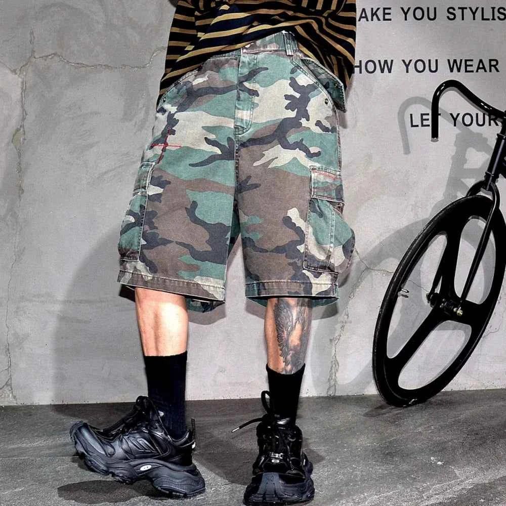 Tactical Camouflage Knee Length Shorts