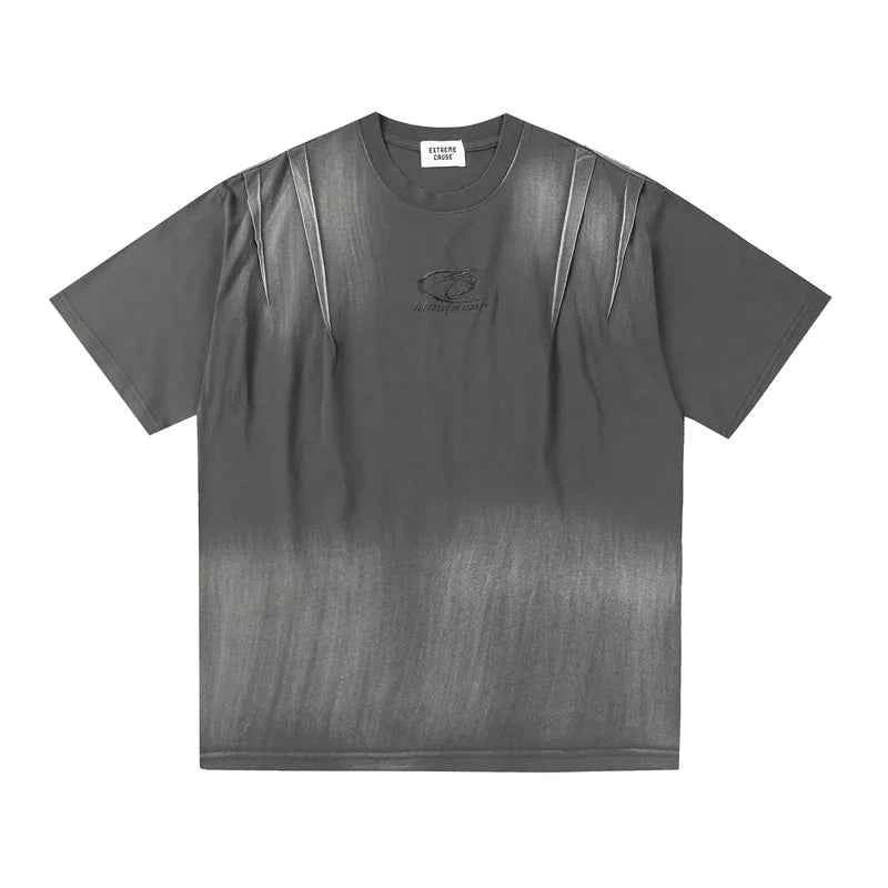 Plain Color Tie Dyed Loose T-Shirt