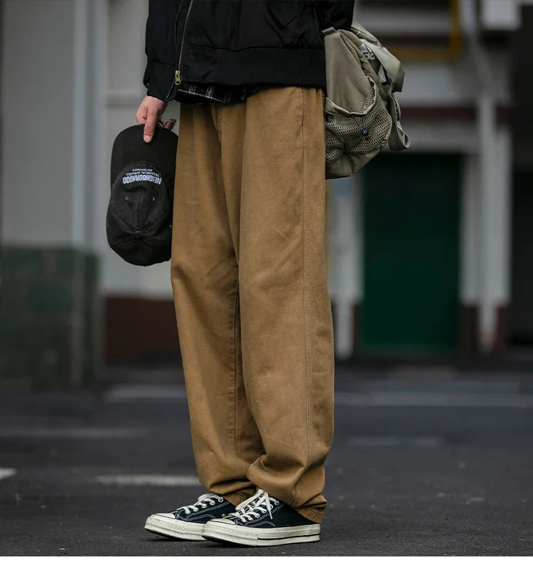 Casual Straight-Leg Trousers