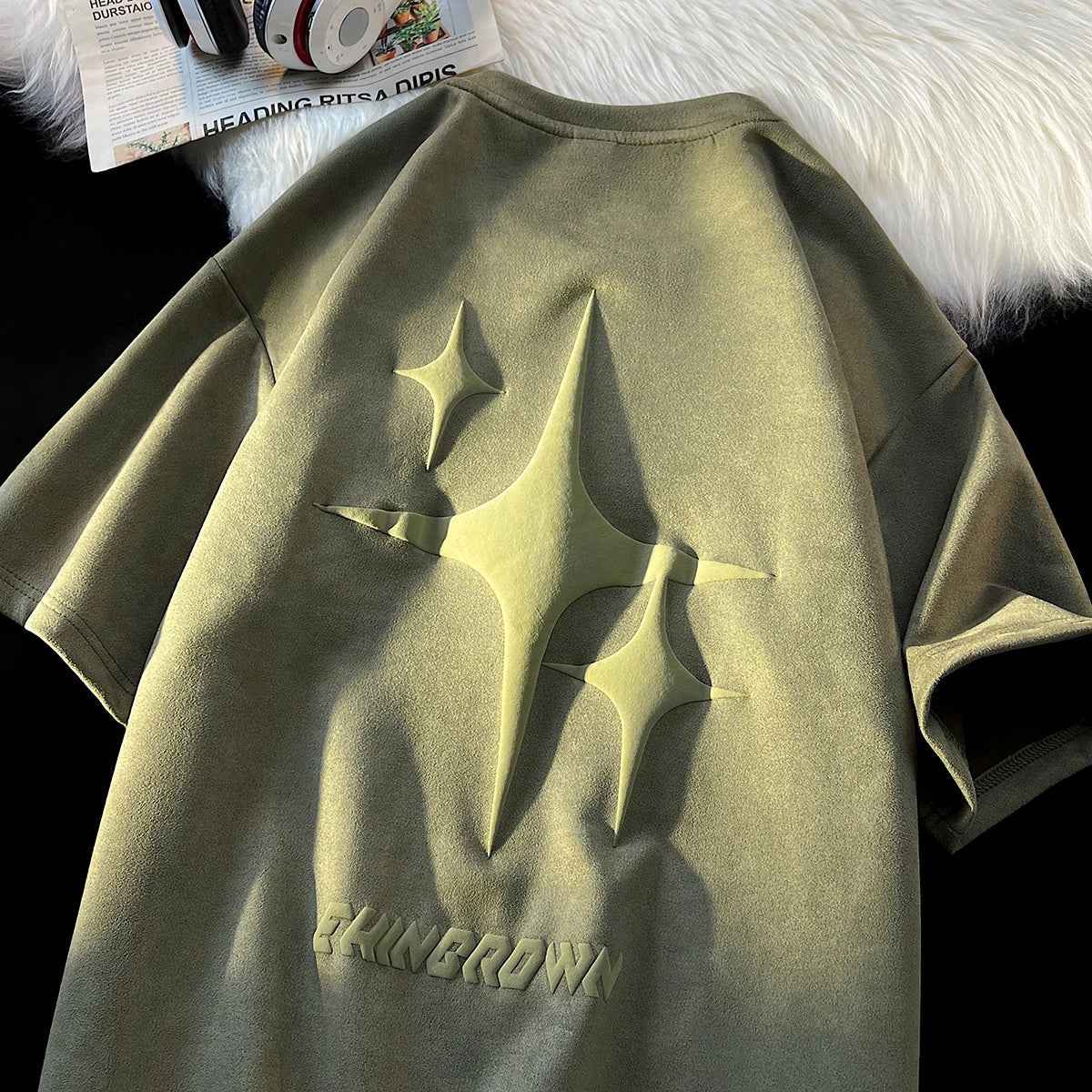 EHNGROWN Polygons Star Shape Short Sleeved T-Shirt