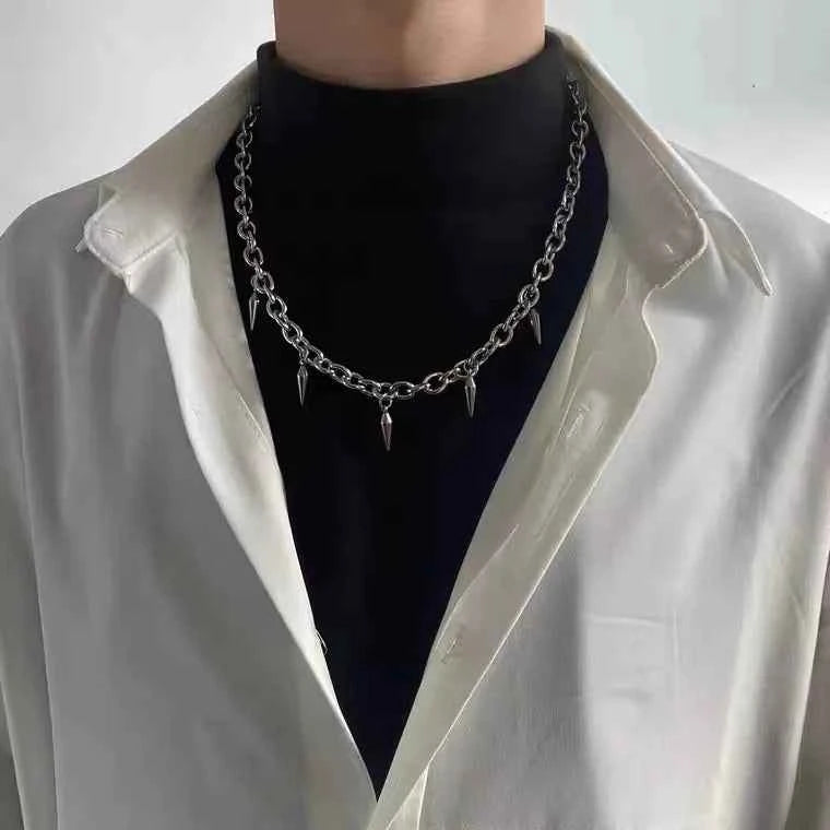 Point SA2 Steel Pendant Necklace