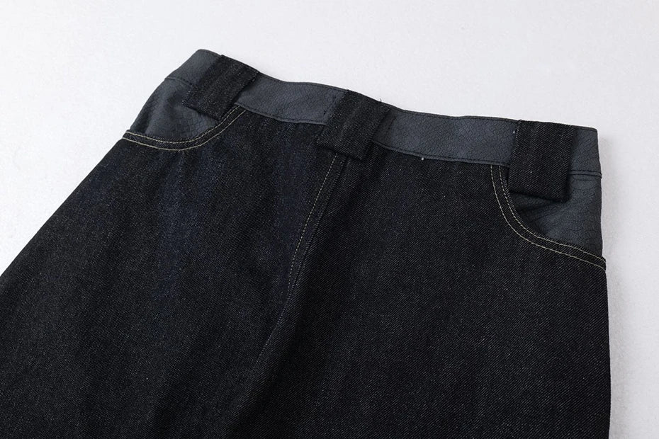 Embroidery 'Arch' Baggy Jeans